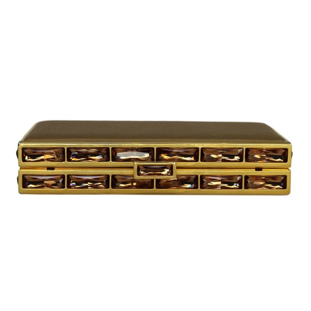 Rectangle Gold Hardware Clutch - image 2